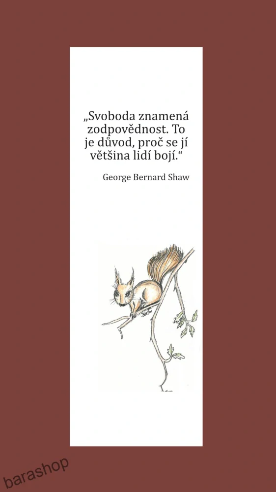 Záložka do knihy Veverka