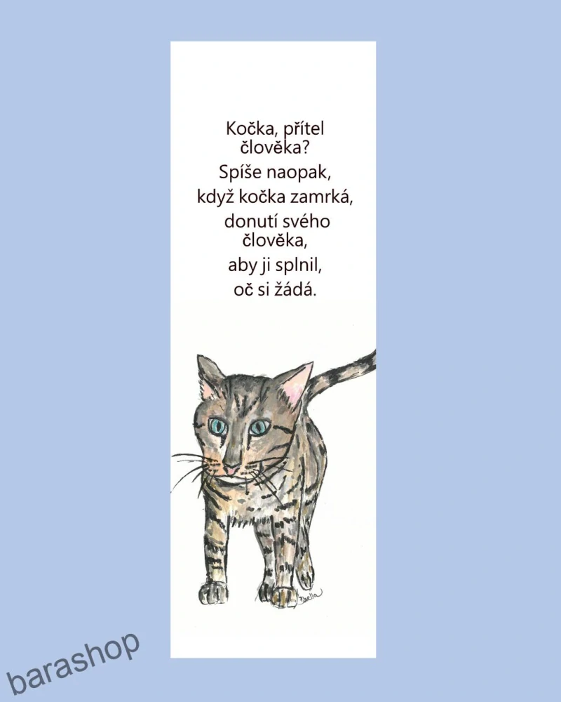 Záložka do knihy Kočka přítel člověka?