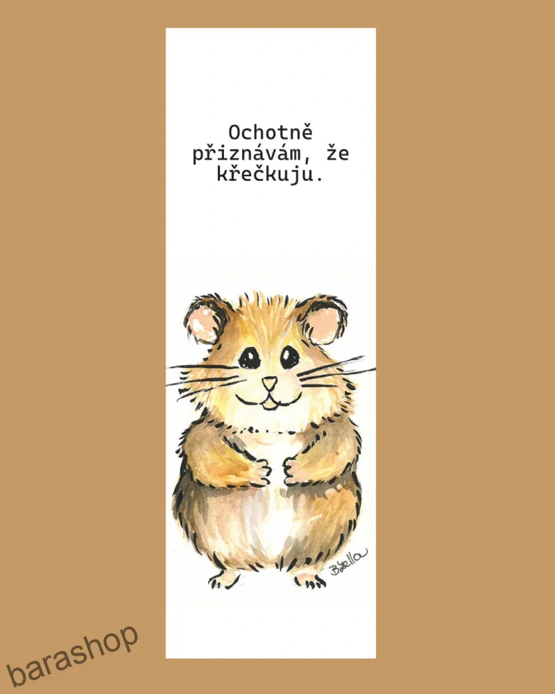 Záložka do knihy Křeček křečkuje