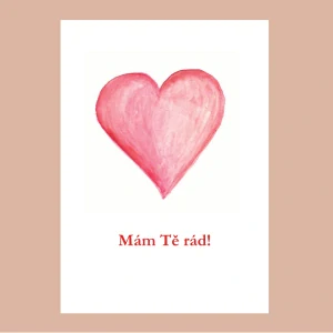 Přání/pohlednice Mám Tě rád!