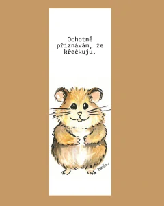 Záložka do knihy Křeček křečkuje