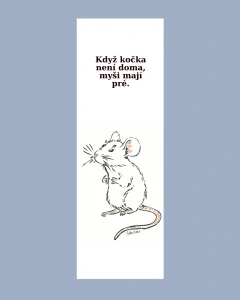 Záložka do knihy Myši mají pré