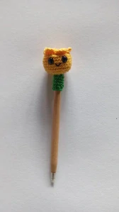 Háčkovaný tulipánek - žlutý