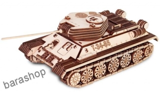 Dřevěný model - Tank T 34 - 85