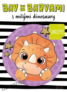Bav se barvami s milými dinosaury